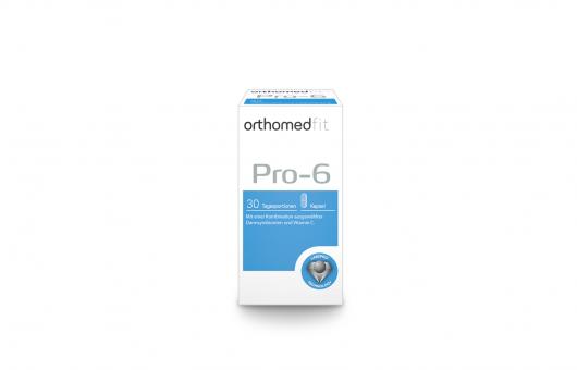 orthomedfit Pro-6 - Probiotika und Vitamin C zur Unterstützung der Darmfunktion,des Immunsystems und des Energiestoffwechsels 